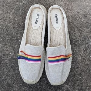 Soludos Pride Rainbow Espadrille Flats Size 11